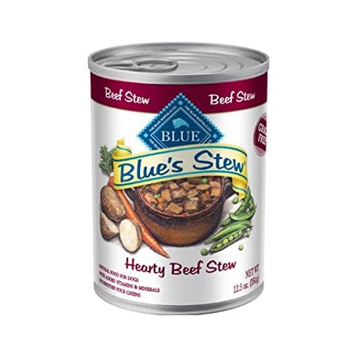 Blue Buffalo Blue's Stew Wet Dog Food, Hearty Beef Stew, 12.5 Oz Can