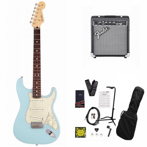 tF_[Made in Japan Junior Collection Stratocaster Rosewood FB Satin Daphne Blue [V[gXP[] 10WAvtGLM^[S12_Zbg