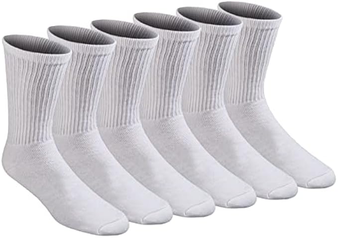 Dickies Men's All Purpose Cushion Crew Socks (6/12 Packs)