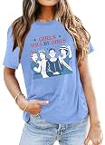 Ithalt Feminist Shirt for Women RBG Graphic T-Shirt Patriotic 4th of July Tees Inspirational Quote Tops(Blue,Medium)