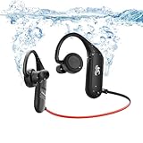 BZOJIFO Swimming Headphones, IPX8 Waterproof Earbuds for Swimming 32GB Swimming MP3 Player Wireless Bluetooth 5.4 in-Ear Waterproof Headset 18H Playing time with Mic for Swimming, Cycling, Workout