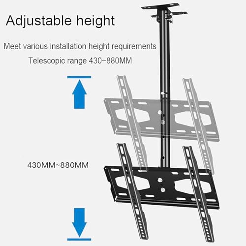 Support plafond pour téléviseur réglable pour éliminer les reflets - 4