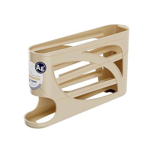 Zktfyshk Scatola per uova scorrevole, dispenser automatico per rollare, versatile, a 4 strati, custodia delicata per armadio da cucina per casa salvaspazio