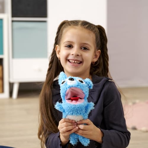 Simba 105953331 ScreamerZ Bär „Babbling Bear“ mit Sound - witziges Kuscheltier mit Schrei-Geräuschen - Plüschfigur für Kinder ab 5 Jahre, ca. 30 cm, blau