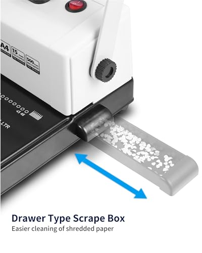 Image of MAKEASY Coil Spiral Binding Machine, Punch 15 Sheet - Manual Hole Punch - Electric Coil Inserter - Adjustable Side Margin - for Letter Size /A4 /A5, Comes with 1 Box 5 /16'' Binding Coils & Plier