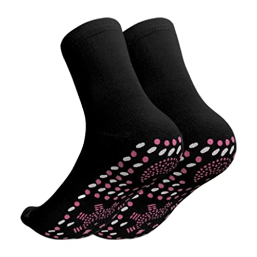 apofly Selbstheizige Socken Bequeme Anti-Freezing-Winter-Winter-fuß-turmalin-socken Für Männer Frauen 1pair Schwarz, Wanderheizungssocken, Selbstheizsocken, Turmalinheizungssocken Cover