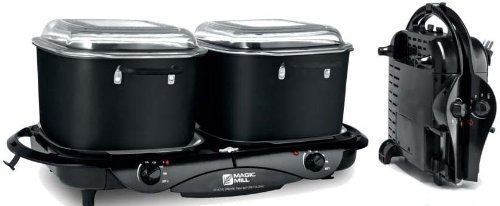 Magic Mill MSCD850 DOUBLE SLOW COOKER 8.5 QT EACH