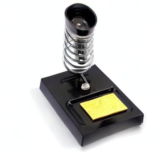 Image of Soldering Iron Stand with Ball Shell Holder Tip Cleaner and Sponge