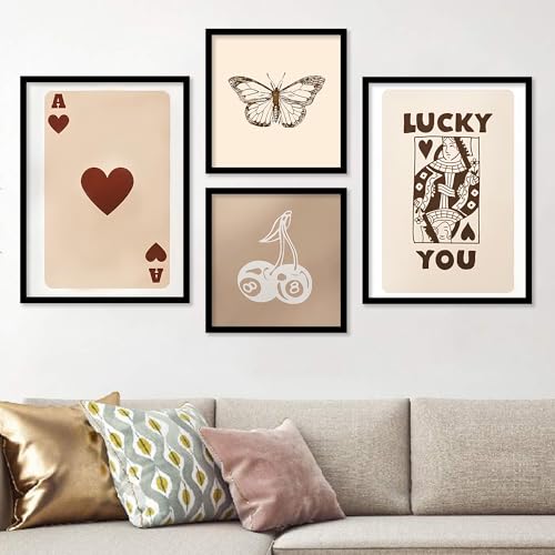 Image of kotart Premium Digital Paintings with Frame for Home Decoration - Painting for Living Room Bedroom Office Room Decor - Painting for Wall Decoration - Pack of 4 (Art 10, Small (10x13 or 10x10 inch))