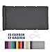 Moboo Balkon Sichtschutz PB2 PES blickdichte Balkonumspannung mit Ösen und Kabelbinder 8 Tage geliefert - in div.5 Größen & 2 Farben 420D(Schwarz,0.9x4m)