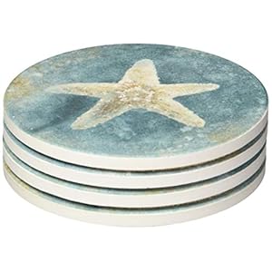 CoasterStone Absorbent Drink Coasters, Home Decorative Accent