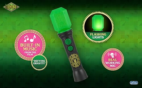 Image of Wicked Toy Microphone for Kids, Includes Built-in Music and Lights, Ideal Toddler Toys (Wicked)
