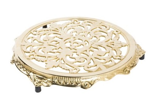 Sottopentola in Ottone Brunito a Forma di raggiera