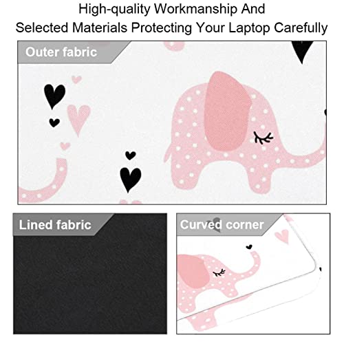 Protector tote bag de portátil contra impactos con estampado de corazones 3