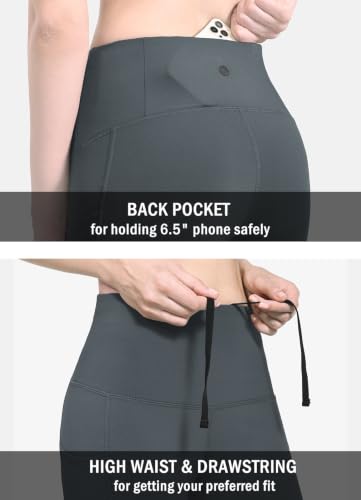 Image of baleaf Women's Fleece Lined Leggings, High Waisted | Thermal Warm Winter Tights, Thick Yoga Pants, Cold Weather, with Pockets