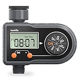 【Automatic Watering and Rain Delay】El temporizador de riego puede ajustar automáticamente el tiempo de riego y el riego que usted establece o el retraso de inicio de la lluvia de acuerdo con el pronóstico del tiempo local, lo que ayuda a ahorrar agua.