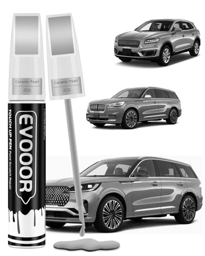 EVOOOR Ceramic Pearl(GS) Touch Up Paint Compatible with Lincoln Exact Match 2 in 1 Touch up Paint for Chips and Nicks Repair with 2pcs Disposable Micro Applicators