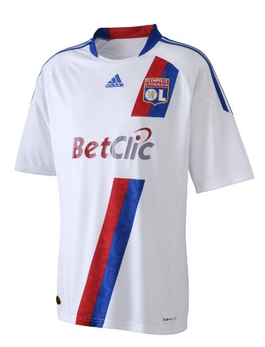 adidas OL H JSY Y OL - Camiseta de fútbol para niño, diseño de Olympique de Lyon (1ª equipación), Color Blanco Blanco Talla:10 años