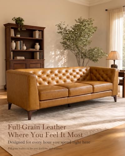 Waxed Full Grain Leather Sofa