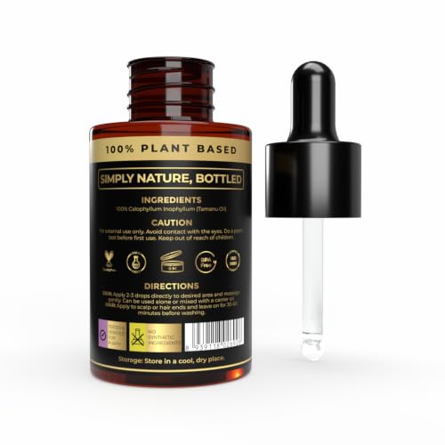 Image of Tamanu Oil for Face and Body | Plant Based | Softens Rough-Looking Skin | 30ml