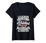 Photo Gallery donna legends were born in bristol rhode island vintage birthday maglietta con collo a v Photo Gallery donna legends were born in bristol rhode island vintage birthday maglietta con collo a v