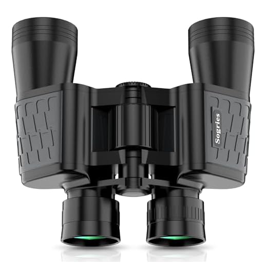 Prismáticos de 10 x 50 para observación de Aves, prismáticos de Alta Potencia para Adultos, Sistema óptico HD, Agarre Antideslizante, prismáticos Impermeables para Exteriores