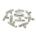 Price comparison product image 10Pcs 8mm 0.35" Silver Metal Winder T-Bar Replacement Winding Keys for Most Windup Jewelry Music Box