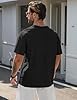 FemiChic Men's T-Shirts Oversized T Shirt for Man UK with Los Angles Graphic Logo Tee Round Neck Fashion Classic Style(Black,XXL) #1