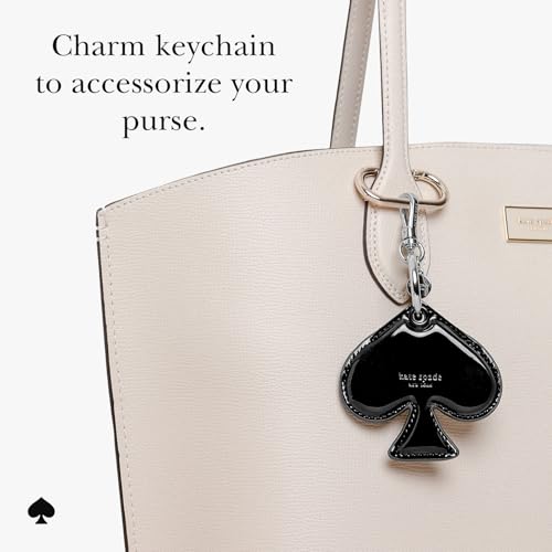 Image of kate spade new york AirTag Charm Keychain - Spade-Shaped AirTag Holder