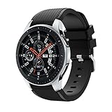 Samsung Galaxy Watch 46mm/ Watch 3 45mm バンド Comtax 22mm シリコン製 交換用バンド Samsung Galaxy Watch 46mm/ Gear S3 バンド (ブラック)