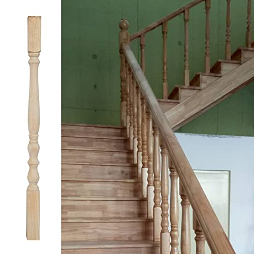Balustres d'escalier en bois massif de peuplier, l'élégance durable d'un garde-corps pur