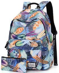 Waterproof Large - Capacity Shoulder Bag ,Printing Student Bag