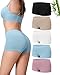 Channo Bambusfaser Nahtlos Boxershorts Damen: Atmungsaktiv Weich und Hautfreundlich Ideal für Sensible Haut bei Yoga Fitness oder in der Freizeit 5er Pack (Mehrfarbig L)