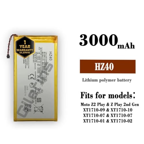 Image of OriginaI HZ40 Battery for Moto Z2 Play, XT1710-06, XT1710-08, XT1710-09, XT1710-11Battery with 1 Year Warranty**** (D24)