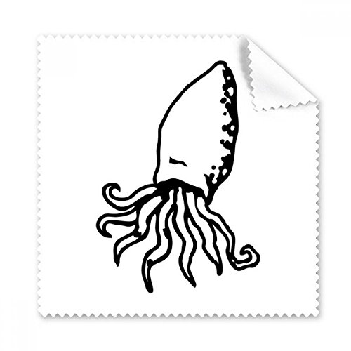 Chiffon de nettoyage lunettes dessin poulpe tissu microfibre pour écran