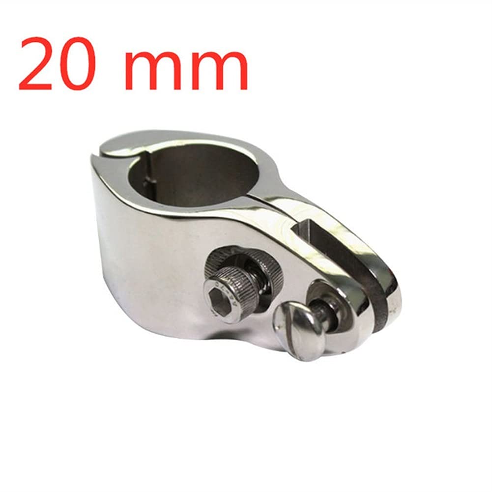 20/22/30/32 mm in acciaio inox 316 raccordo per barca superiore incernierato con 2 viti ganasce scorrevole facile da installare hardware marino (L)