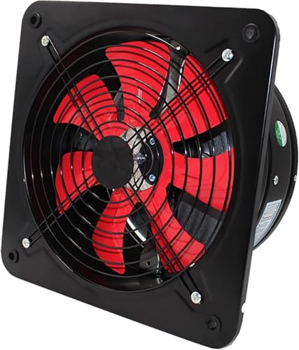 SAYEYBU Extractor De Aire De Ventana MetáLico De 16 Pulgadas, Ventilador Industrial, Extractor De Pared De 2800 RPM, para VentilacióN De Cocinas De Hoteles,Negro,14in