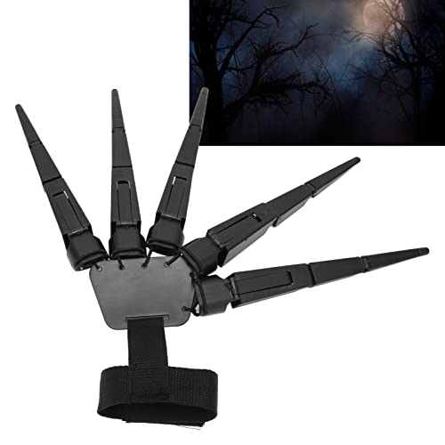 Dioche Halloween Articulated Fingers Extensions, Wearable Cosplay Horrific Finger Extension Party Supplies Cosplay Props for Halloween Party Decoration and Cosplay, Fits All Finger Sizes(Left)