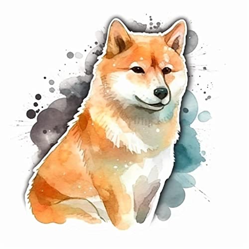 Image of Yoonek Graphics Shiba Inu Dog Vinyl Decal Sticker for Car, Laptop, Tumbler, More. #001670