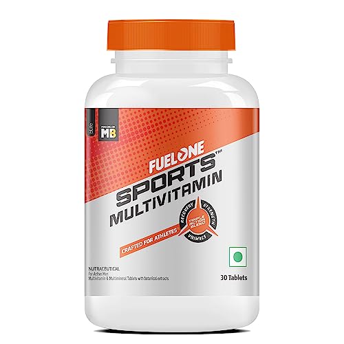 MuscleBlaze Fuel One Sports Multivitamin, Triple Action Blend for Strength, Stamina & Recovery, 30 Multivitamin Tablets MuscleBlaze Fuel One Sports Multivitamin, Triple Action Blend for Strength, Stamina & Recovery, 30 Multivitamin Tablets