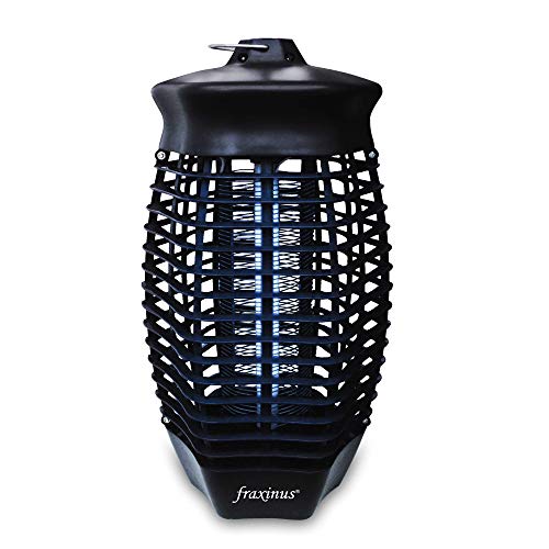 Fraxinus - Insectocutor insecto insecto, atracción de luz UV de 360 grados, trampa para atrapar insectos voladores, mosquitos y avispas, protege 2.000 pies cuadrados [enchufe británico]