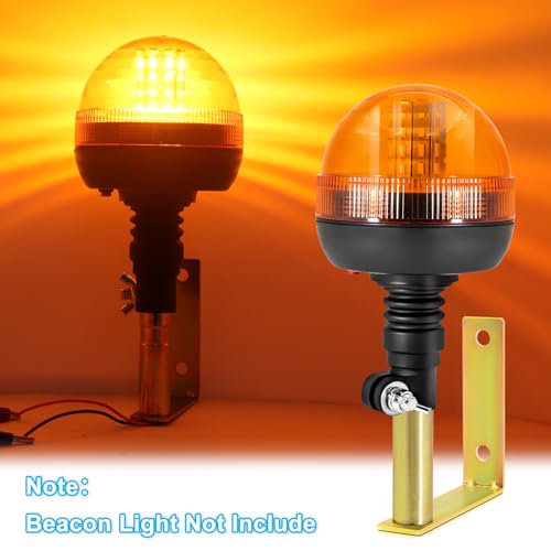 Soporte de montaje de luz de baliza jose2015 en L de 90° con cable para tractor 4