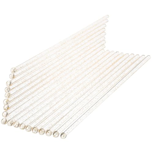 STOBAZA Golden Stirring Rods 100 Pack Versatile Stirring Sticks for Cocktails Coffee and