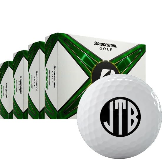 2024 Bridgestone Tour B RXS Monogrammed Golf Balls - Buy 3 DZ Get 1 DZ Free