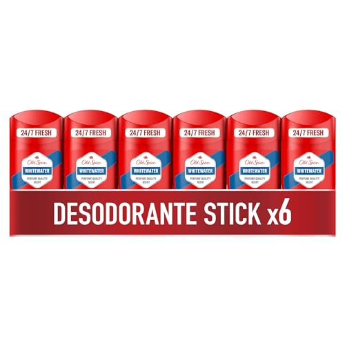 Old Spice Whitewater Desodorante En Barra Para Hombres 50 ml x 6,...