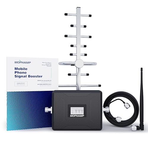 Mophamp Amplificateur de Signal GSM/3G/4G Tribande Booster de Signal Bande 3/1/8 Répéteur de...