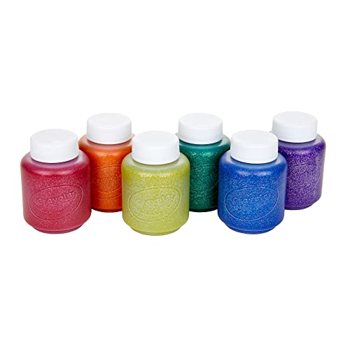 Crayola Washable Glitter Paint Great for Classroom Projects, 6 Count - image 4
