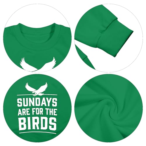 Image of Boys Girls Football Sweatshirt Vintage Bird Graphic Pullover Tops 5-14Y