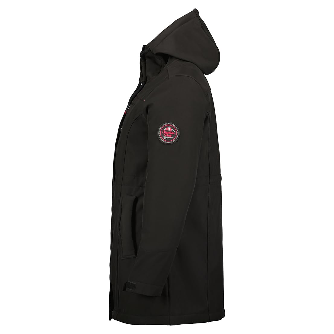 Canadian Peak Toceaneak Lady - Veste Femme Softshell Capuche Impermeable - Manteau Polaire Blouson Coupe Vent Resistant Travail - Vetement Randonnee Ski Automne Hiver Printemps