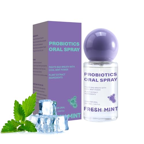Probiotic Oral Spray for Long-Lasting Freshness Oral Spray with Probiotics for Breath Care Gentle Convenient Travel-Sized Breath 20ml/0.68oz